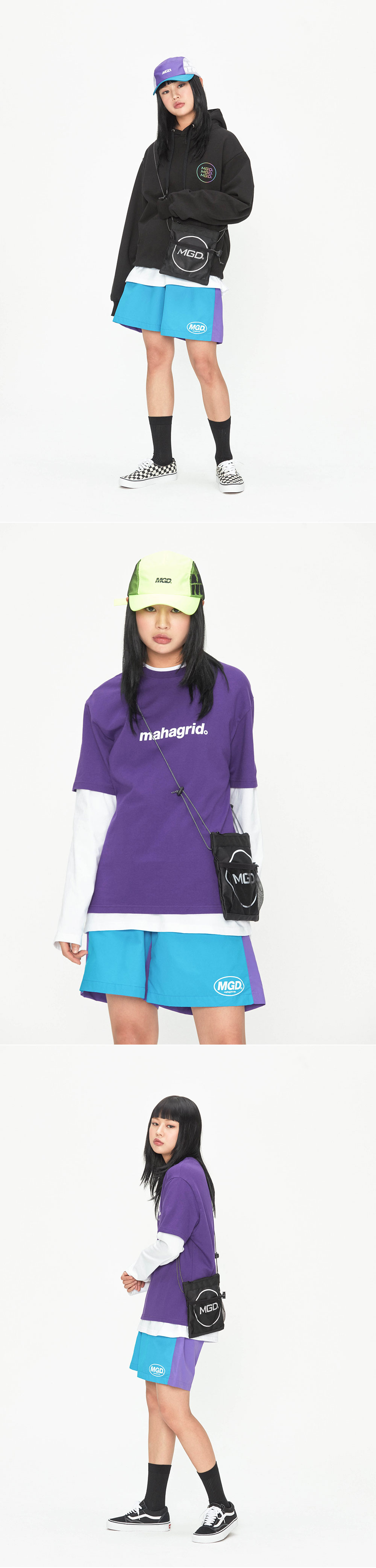 마하그리드(MAHAGRID) COLOR BLOCK SHORTS BLUE (MG1JSMPA71A)