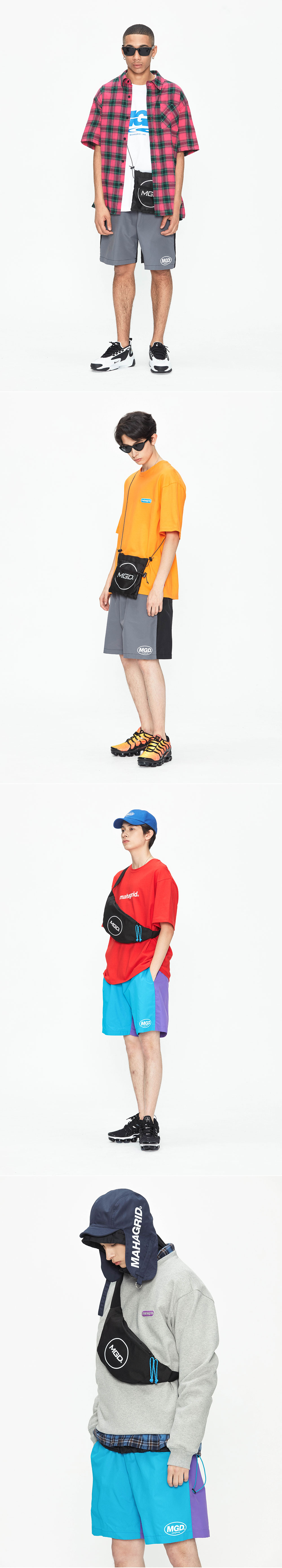 마하그리드(MAHAGRID) COLOR BLOCK SHORTS GREY (MG1JSMPA71A)