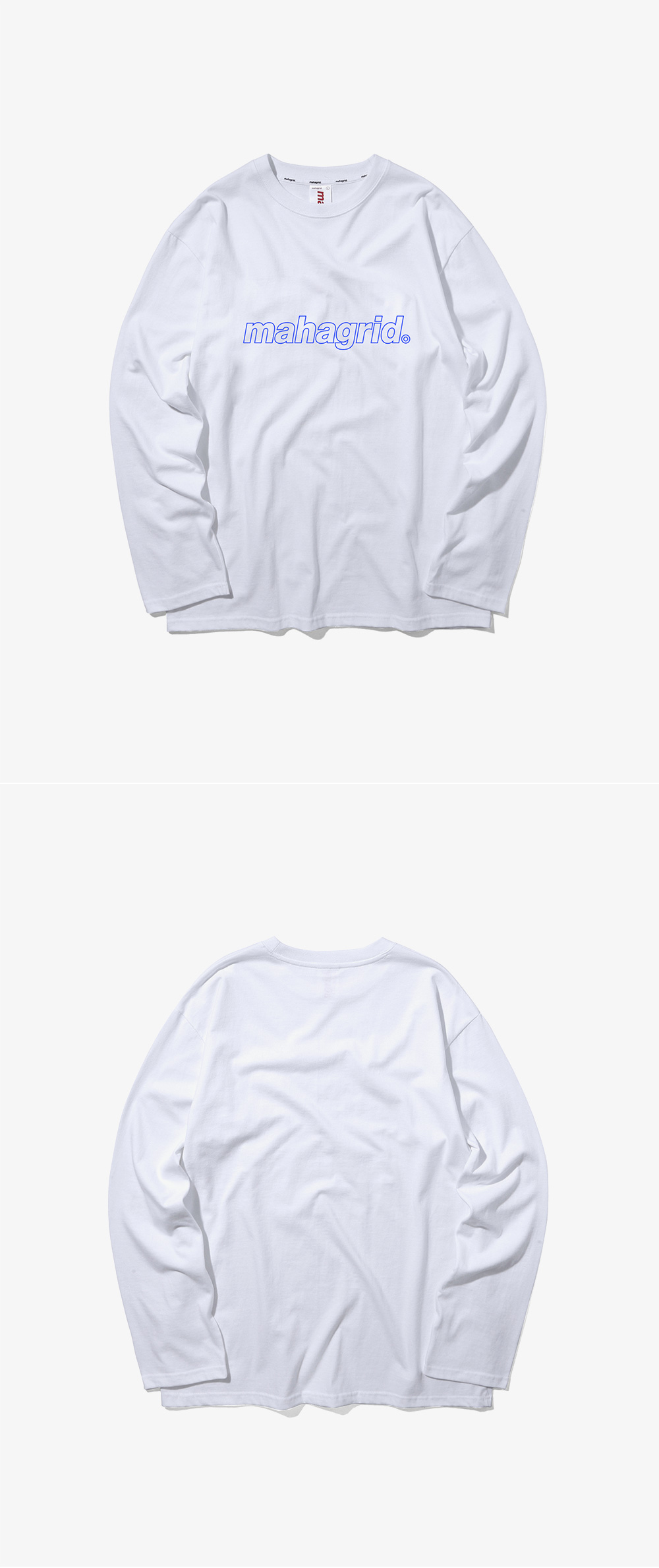 마하그리드(MAHAGRID) OUTLINE L/S TEE WHITE(MG1IFMT550A)