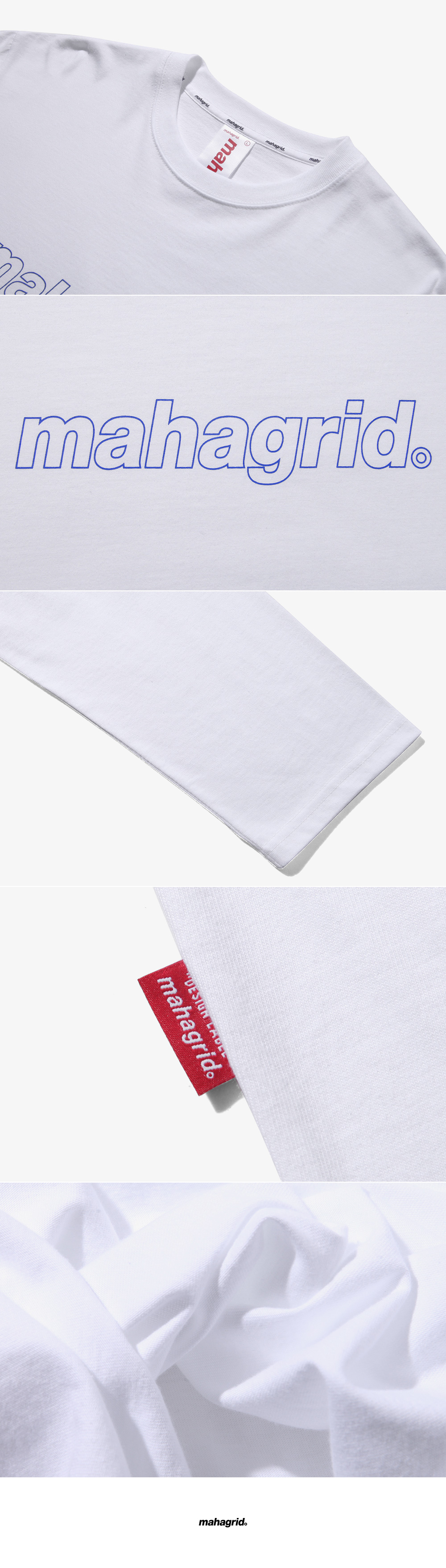 마하그리드(MAHAGRID) OUTLINE L/S TEE WHITE(MG1IFMT550A)