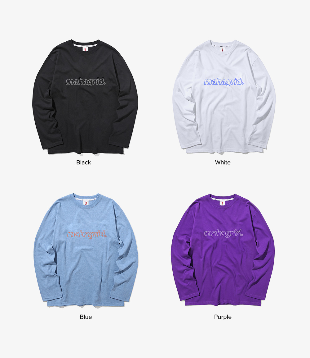 마하그리드(MAHAGRID) OUTLINE L/S TEE WHITE(MG1IFMT550A)