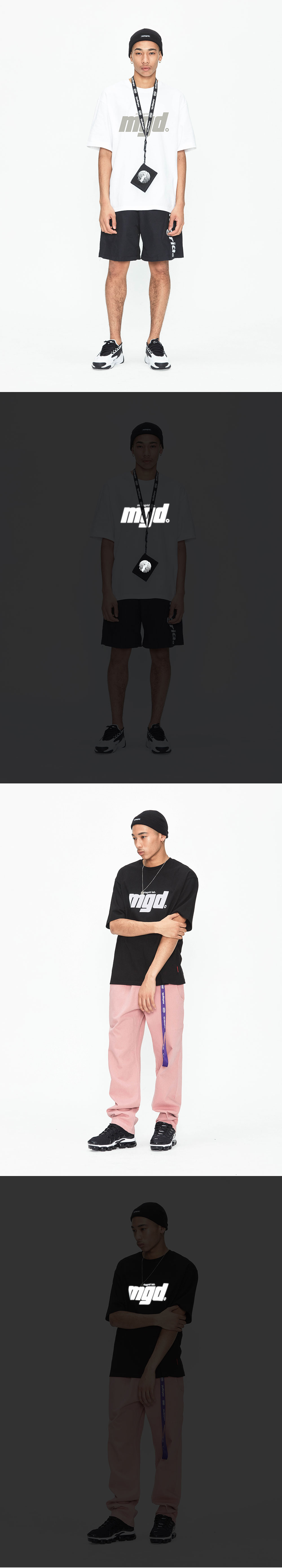 마하그리드(MAHAGRID) REFLECTIVE BOLD LOGO TEE WHITE(MG1JMMT504B)