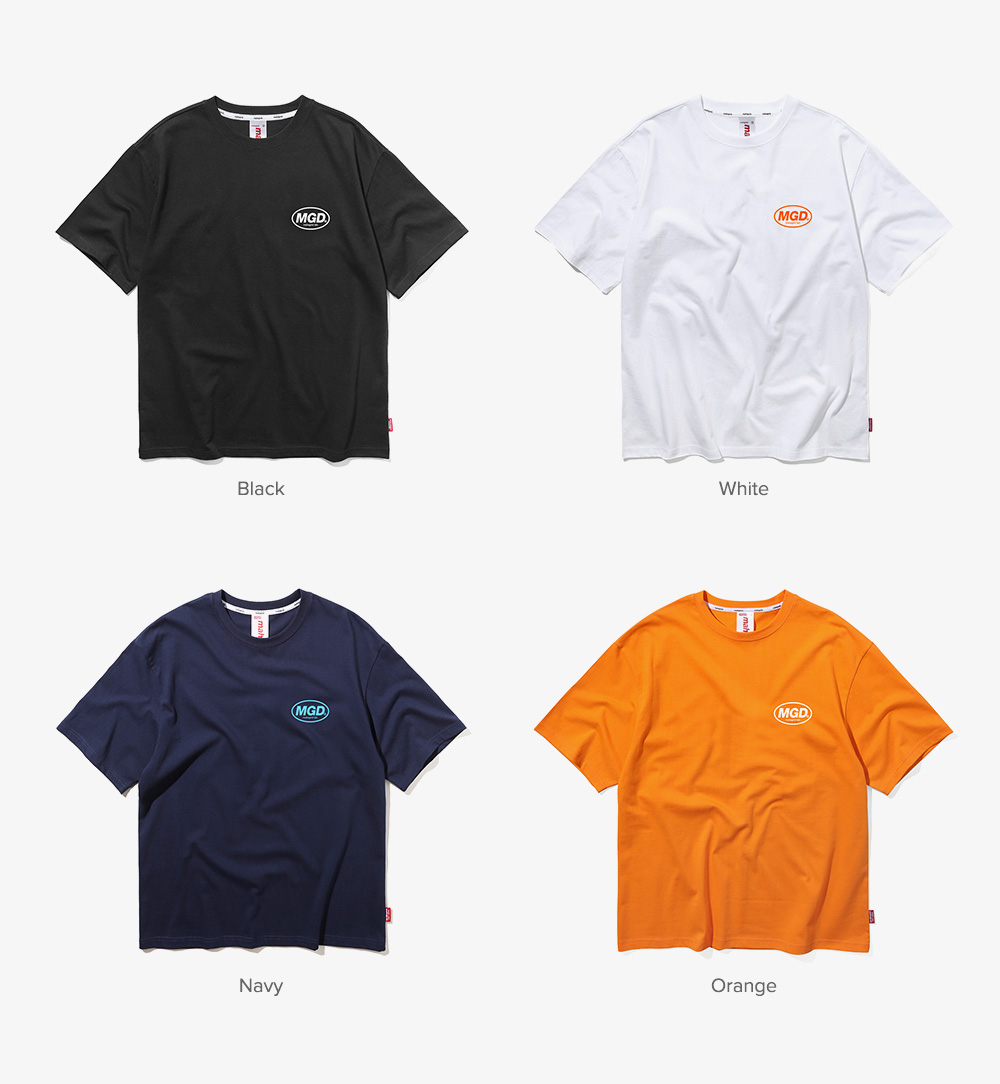 마하그리드(MAHAGRID) BACK MGD TEE ORANGE (MG1JMMT507A)