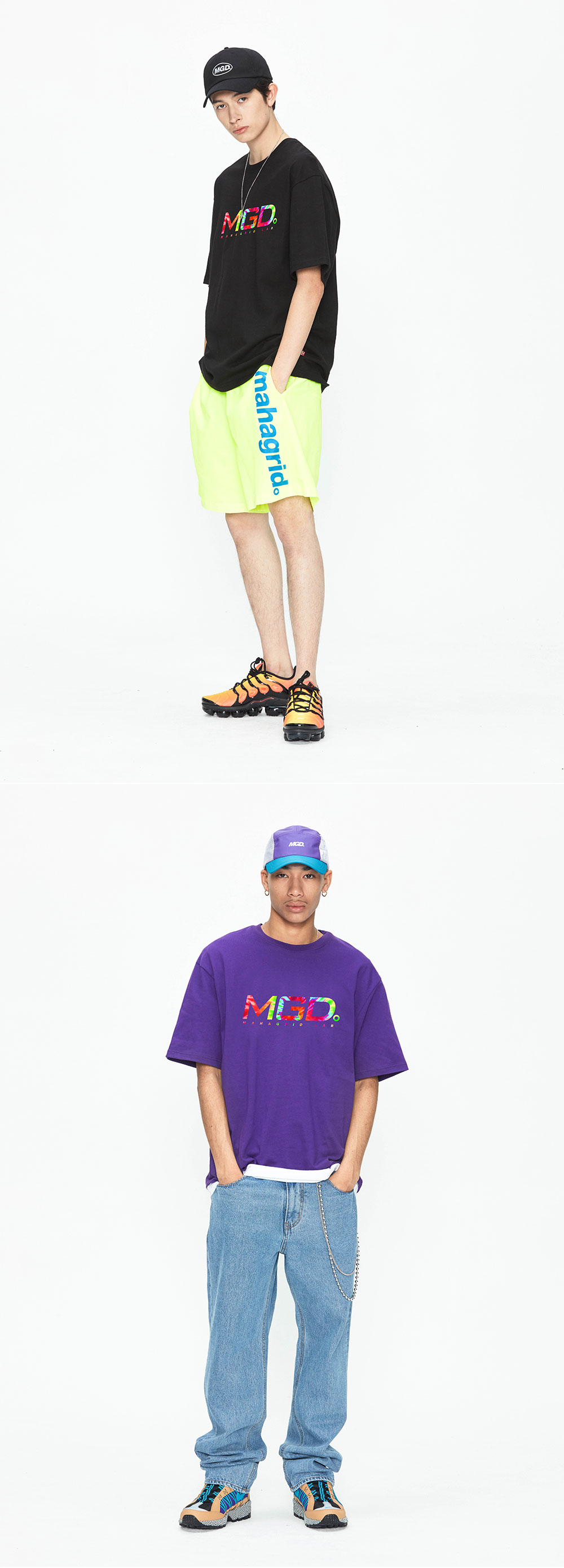 마하그리드(MAHAGRID) TIE DYE TEE BLACK (MG1JMMT509A)