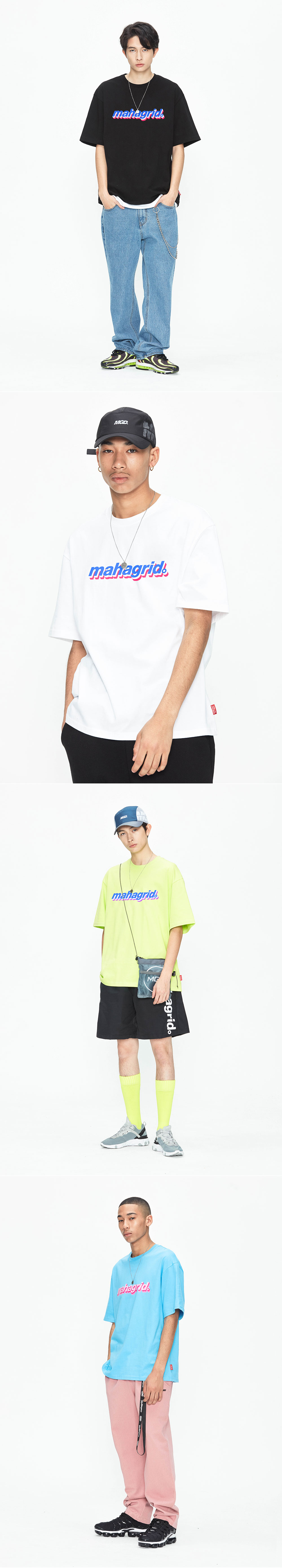 마하그리드(MAHAGRID) SANDWICH LOGO TEE BLACK (MG1JMMT516B)