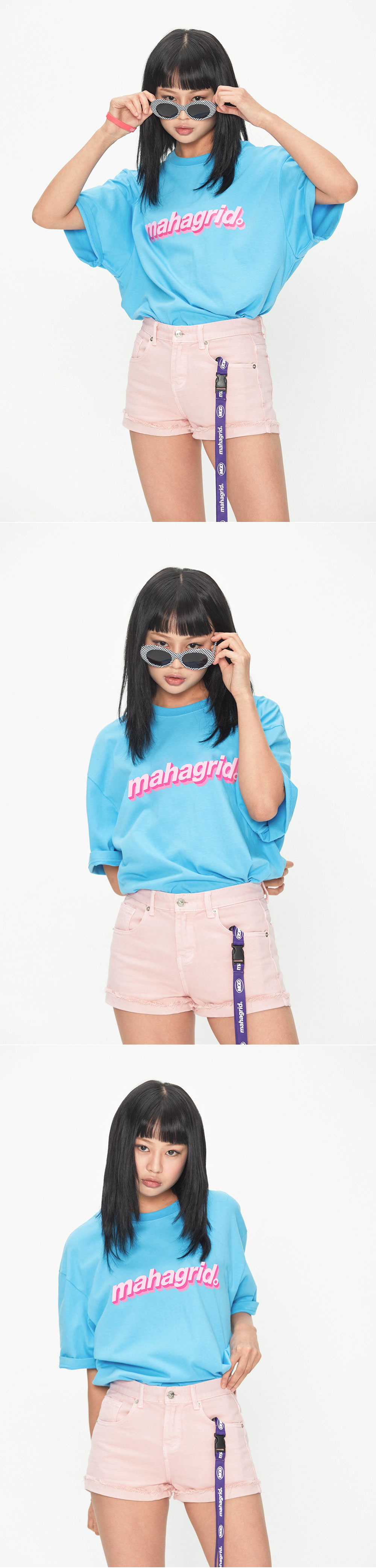 마하그리드(MAHAGRID) SANDWICH LOGO TEE BLACK (MG1JMMT516B)
