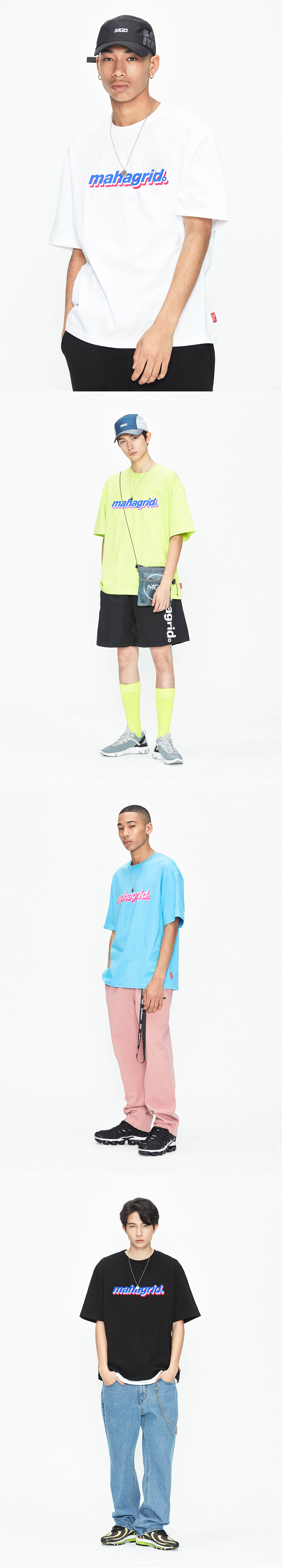 마하그리드(MAHAGRID) SANDWICH LOGO TEE WHITE (MG1JMMT516B)