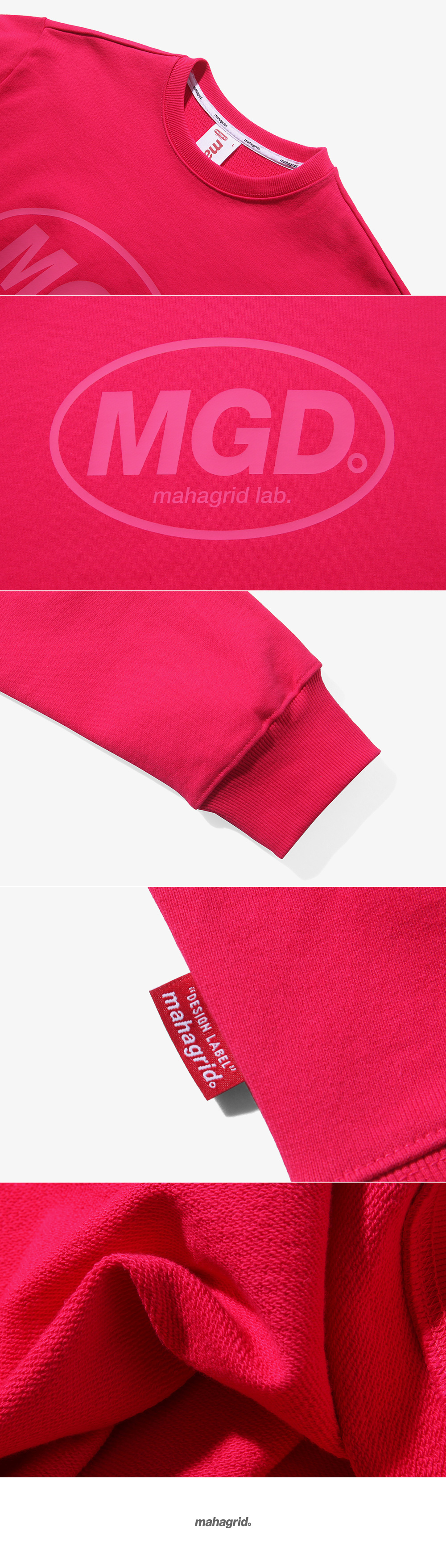 마하그리드(MAHAGRID) MGD CREWNECK PINK(MG1JSMM481A)