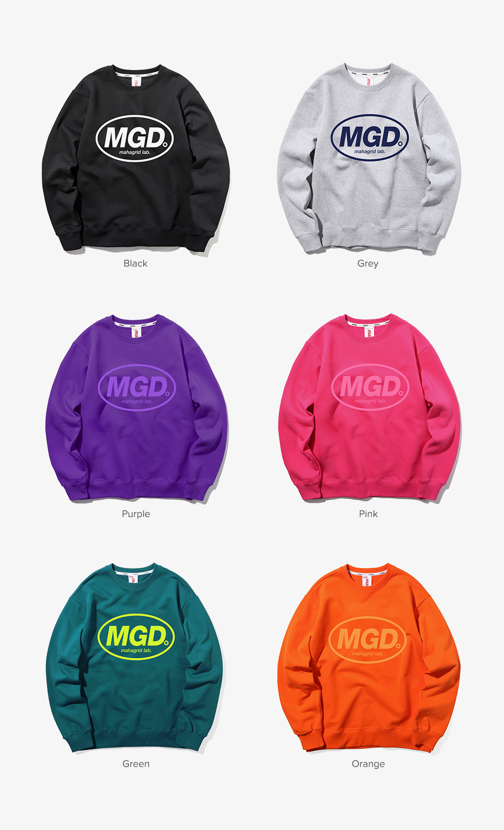 마하그리드(MAHAGRID) MGD CREWNECK PINK(MG1JSMM481A)