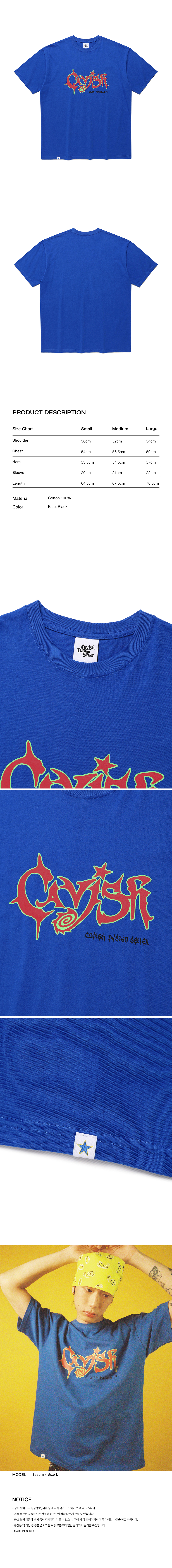 CAVISH ♥ PSYCHE LOGO SS TEE/追跡付 MUSINSA | CAVISH PSYCHE LOGO SS TEE BLUE(CV2FMUT505A)