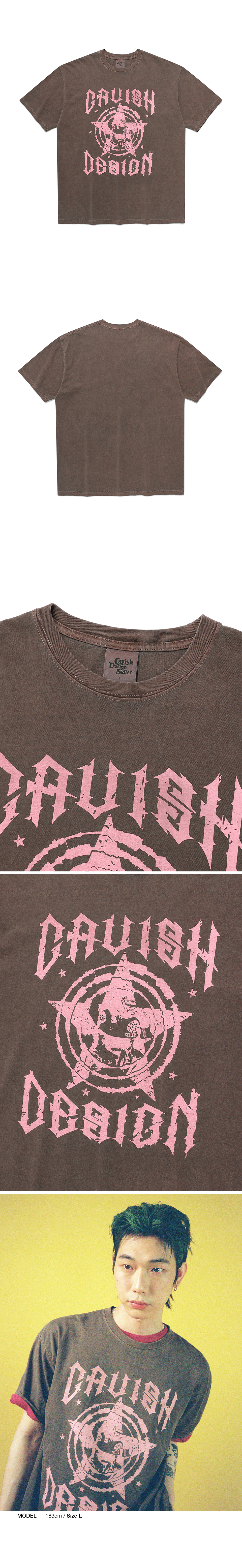 CAVISH ♥ FROG STAR PIGMENT SS TEE / 追跡付 CAVISH FROG STAR PIGMENT SS TEE
