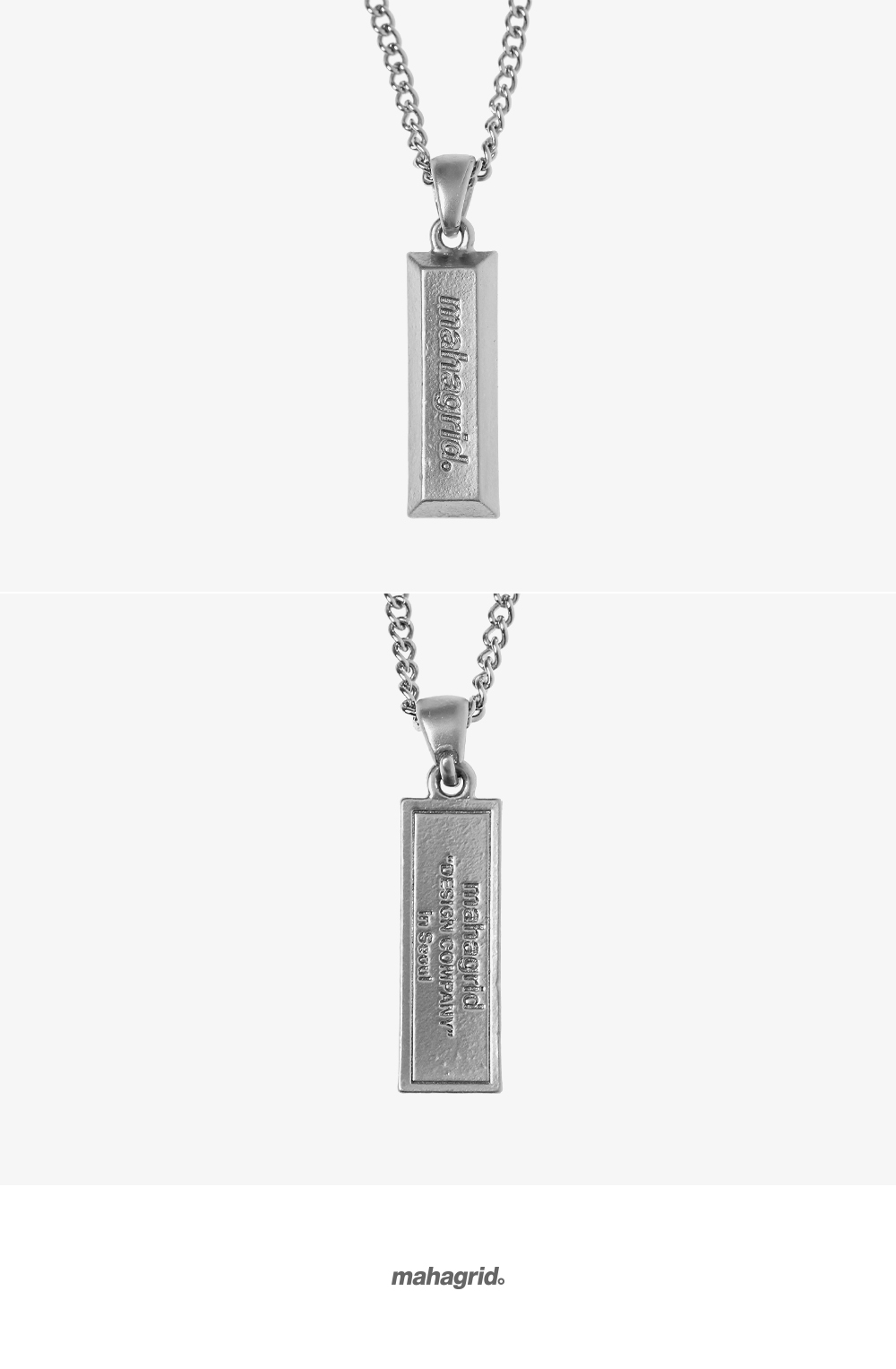 SILVER BAR NECKLACE SILVER(MG2ASMAB90A) 상세 이미지 4