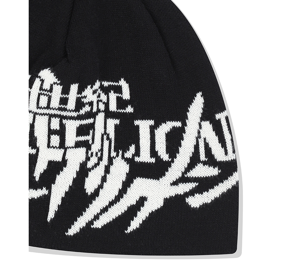 mahagrid evangelion beanie ビーニー　　　　　ブラック 마하그리드 x 에반게리온 에바 로고 비니 블랙 | Mahagrid | KREAM