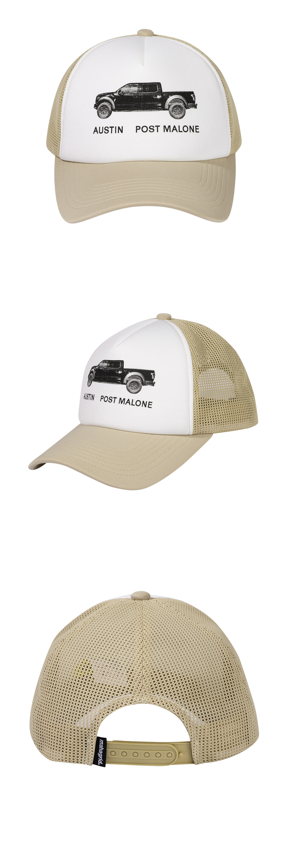 MUSINSA | MAHAGRID [POST MALONE] TRUCK MESH TRUCKER CAP