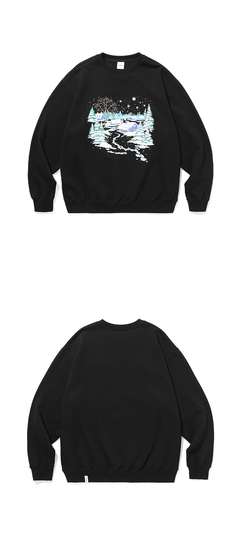 LANDSCAPE SWEATSHIRT[BLACK] - MAHAGRID