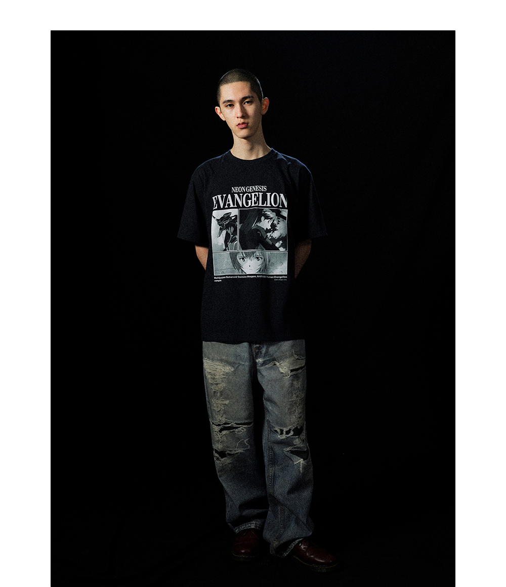 MUSINSA公式 | MAHAGRID EVA POSTER TEE BLACK(MG2EMMT519C)